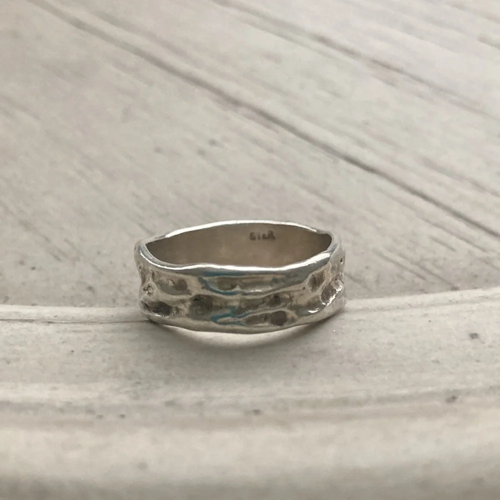 Sterling silver band - Picture 3 of 6